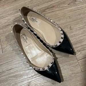 Valentino patent Rockstud Ballet
